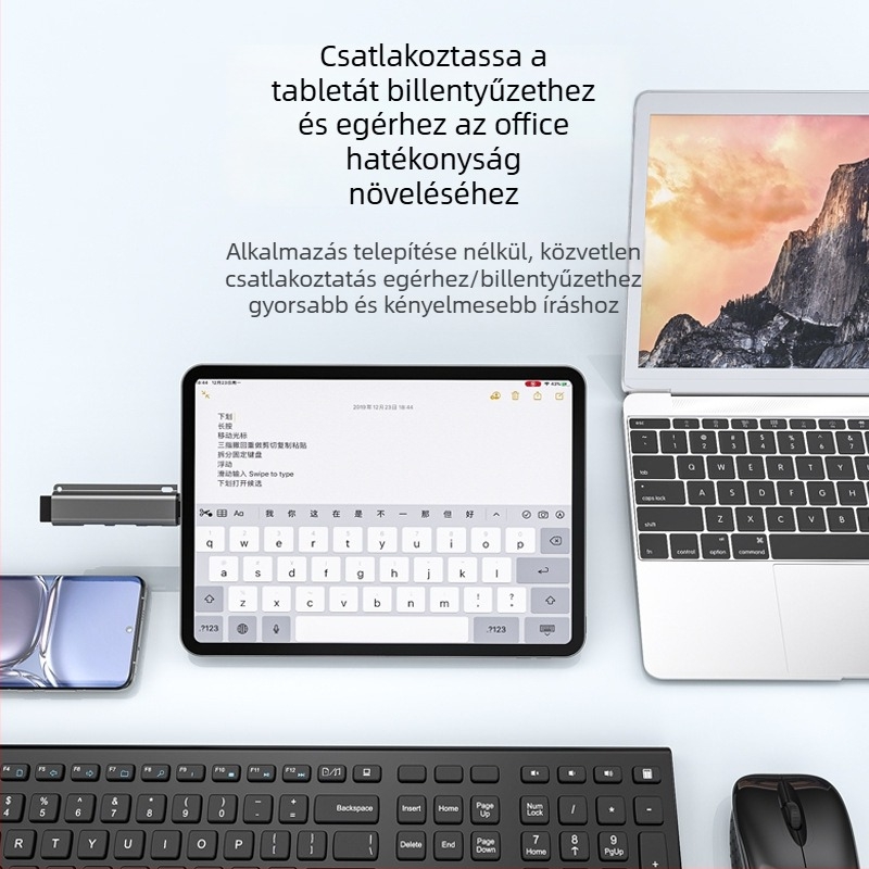 JAYA USB-C 4-portos USB 3.0 dokkoló hub (JY-931), 5Gbps, külső tápellátás nélkül