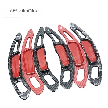Mazda Atenza/Axela/CX-4/MX-5 kormánykerék váltófülei; ABS anyag és víztranszfer nyomtatás; tömeg 100 g; logó nélkül.