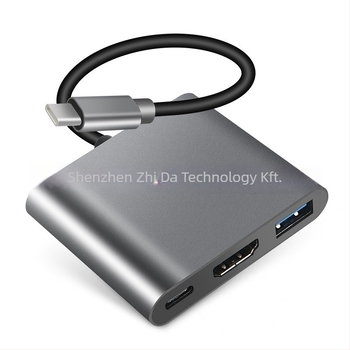 ZEADOW ZD1002 Type-C HDMI 4K Dokkolóállomás USB 3.0, PD Gyors töltés