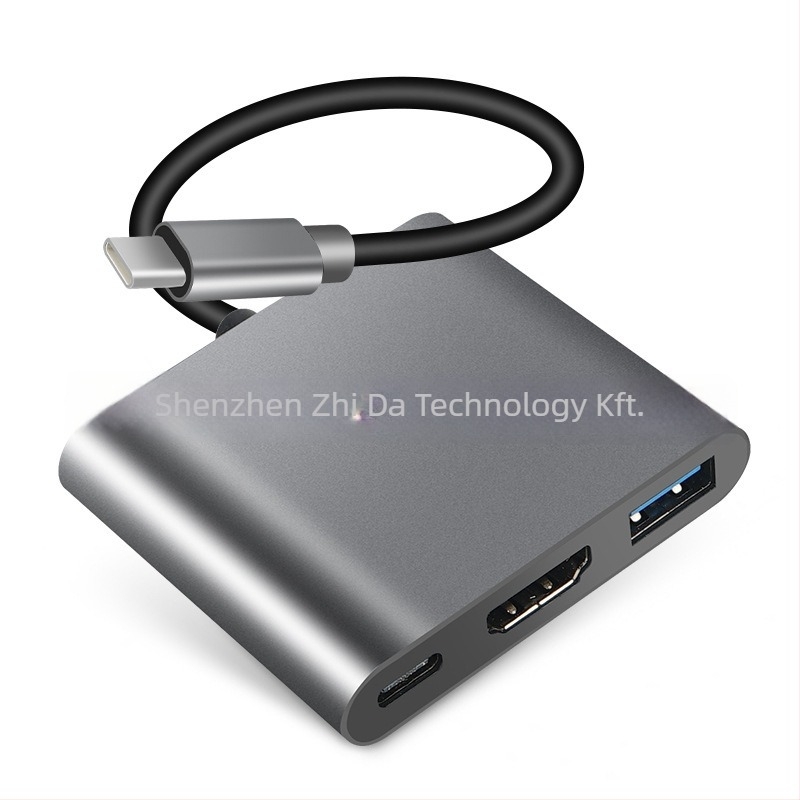 ZEADOW ZD1002 Type-C HDMI 4K Dokkolóállomás USB 3.0, PD Gyors töltés