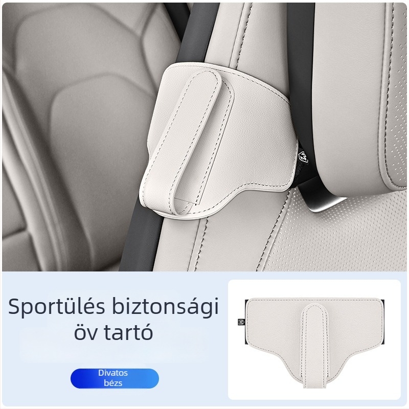 Autó biztonsági öv hosszabbító tartó – sportüléshez, elasztikus állítási korlátozó, 100% pamut