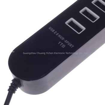 8-portos USB 2.0 hub, 2108C modell, USB 2.0 interfész, 480 Mbps, külső tápegység nélkül