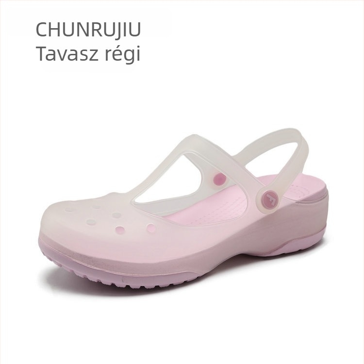 Női Mary Jane lyukakkal – jelly szandálok, EVA talppal, TPU felsőrésszel, csúszásmentes, szagtalan, környezetbarát