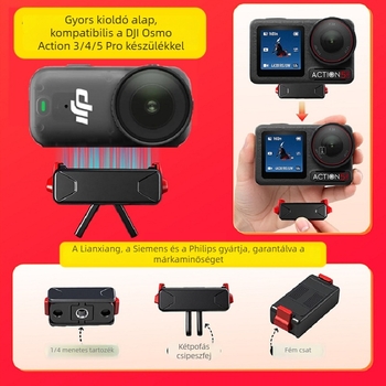 Osmo Action kamera mágneses gyorskioldó alapja (Action 5 Pro / 4 / 3)