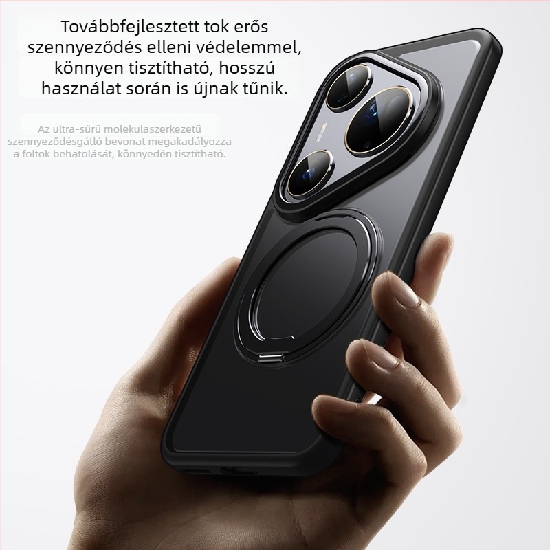 Huawei Pura80 Ultra 360° forgó mágneses tartóval ellátott telefontok – ütésálló védőburkolat Mate70-hez