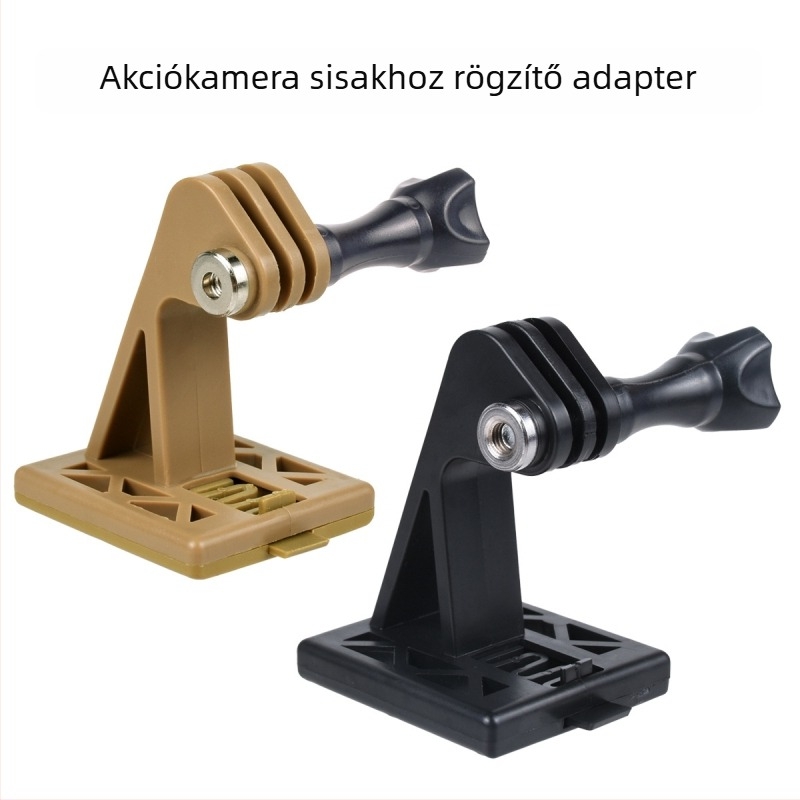 Sisakhoz rögzítő adapter akciókamerákhoz – Nylon, F001, hordozható, könnyű