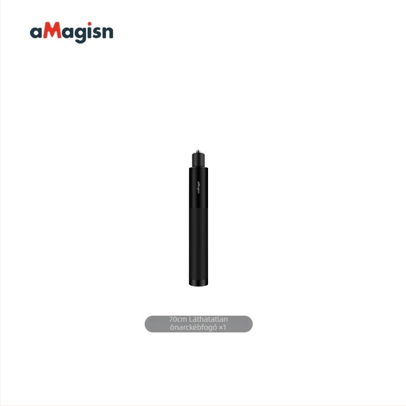 Amagisn Láthatatlan selfie pálca – egyenes húzás design, alumínium ötvözet, kompatibil Insta360 One X2/One RS, GoPro Max és DJI