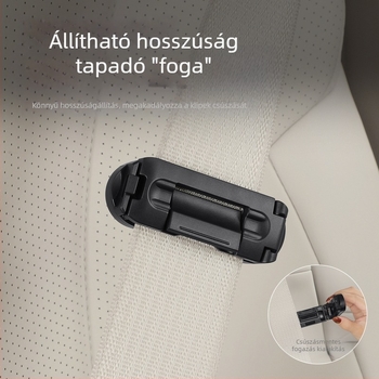 Gasper Autós öv korlátozó – ABS, praktikus, rögzítő gomb, pozicionálás, csúszásmentes klip