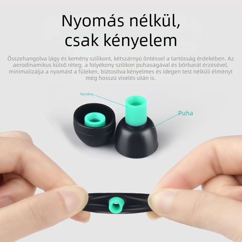 Szilikon sapka fejhallgatókhoz Ear cap | Típus: Silicone cover; Modell: Ear cap; Kompatibilis: Headphones; OEM feldolgozás; 2024-ben piacra került