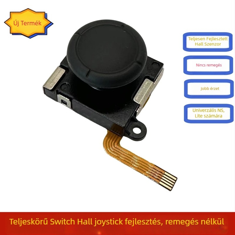 Nintendo Switch Hall IC joystick – Magnetorezisztív frissítés, Anti-drift, Zajmentes, Switch Lite/OLED-hez