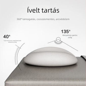 U alakú szépségszalon párna memóriahabos töltettel, Crystal Velvet huzat, könnyű, 0,5 kg alatt, alkalmas gyerekeknek és felnőtteknek