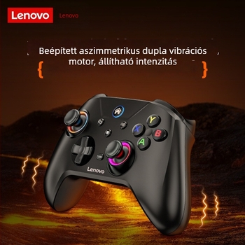 Lenovo S02 vezeték nélküli játékvezérlő három üzemmóddal, Hall triggerrel, Type-C, vibráció