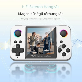 Hordozható játékvezérlő kettős joystickokkal és sztereó hangzással, szilikon burkolattal, 825GB memória, PS5-kompatibilis