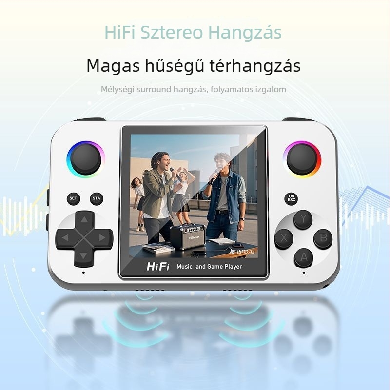 Hordozható játékvezérlő kettős joystickokkal és sztereó hangzással, szilikon burkolattal, 825GB memória, PS5-kompatibilis