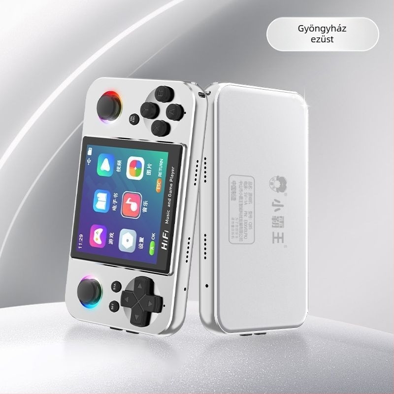 Hordozható játékvezérlő kettős joystickokkal és sztereó hangzással, szilikon burkolattal, 825GB memória, PS5-kompatibilis