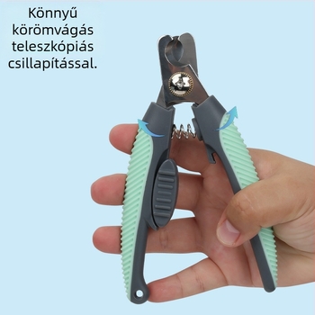 Fém körömvágó készülék macskáknak és kutyáknak, univerzális, dobozban 50 darab