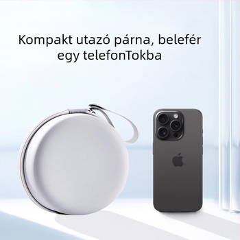Memóriahab U-alakú utazó párna Milk Silk huzattal, modern minimal dizájn, súly 0.5–1.0 kg