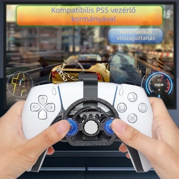 PS5 Slim Mini Versenykormány – Vezeték nélküli Type-C interfész, PC-kompatibilis, Kezdő szint