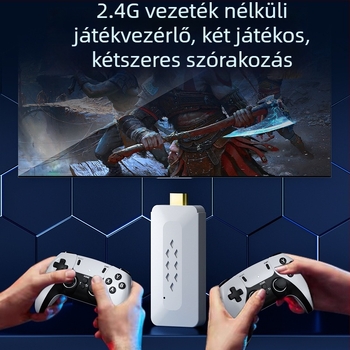M22 játékkonzol — vezeték nélküli arcade kontrollert TV-hez, két játékos, 64GB/128GB, HDMI, PC-USB kompatibilis