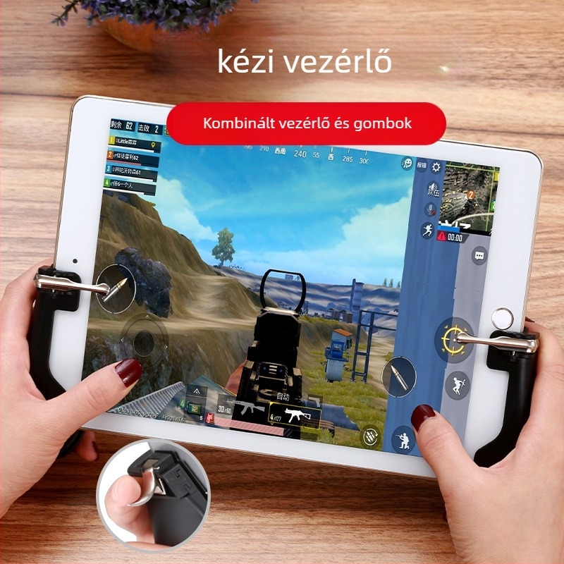 H2/H7/H11 játékkontroller tabletához és telefonhoz — egygombos működés, 140 g, injekciós formázás