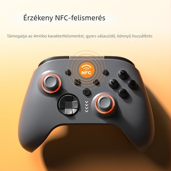 Switch2 játékkontroller HD vibrációval, vezeték nélküli Bluetooth, NFC makróprogramozás, Hall joystick, Type-C interfész, Switch/PC/Android/iOS-hoz