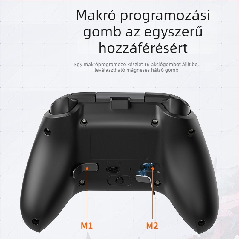 Switch2 játékkontroller HD vibrációval, vezeték nélküli Bluetooth, NFC makróprogramozás, Hall joystick, Type-C interfész, Switch/PC/Android/iOS-hoz