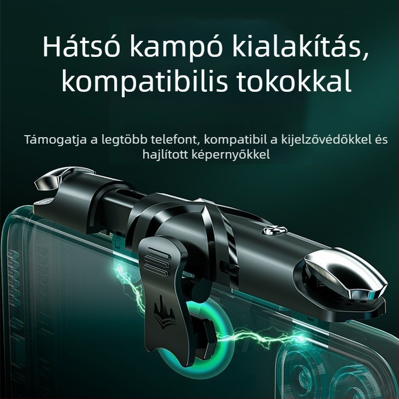 G5 játékjoystick, Type-C interfész, vezeték nélküli, ABS+fém felépítés, hőelvezetés, kompatibil okostelefonokkal