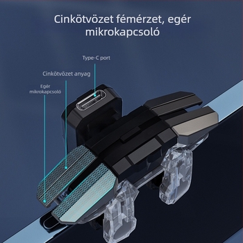 Mobil játékindító JS65 pulzáló automatikus tüzeléssel, USB-C interfész, ABS+chip, 60 g