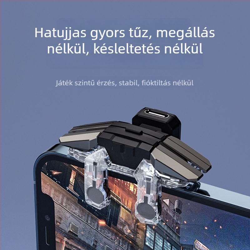 Mobil játékindító JS65 pulzáló automatikus tüzeléssel, USB-C interfész, ABS+chip, 60 g