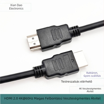 HDMI-kábel – 4K60Hz, HDMI 2.0, HDMI-A férfi csatlakozó, veszteségmentes hang- és videátvitel