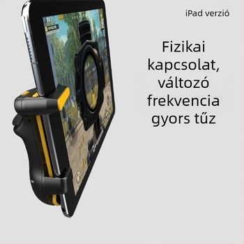 Mobil játékvezérlő lapos kapacitív kialakítással, érintőképernyős felület, ABS ház, súly 100 g, rezgésmentes