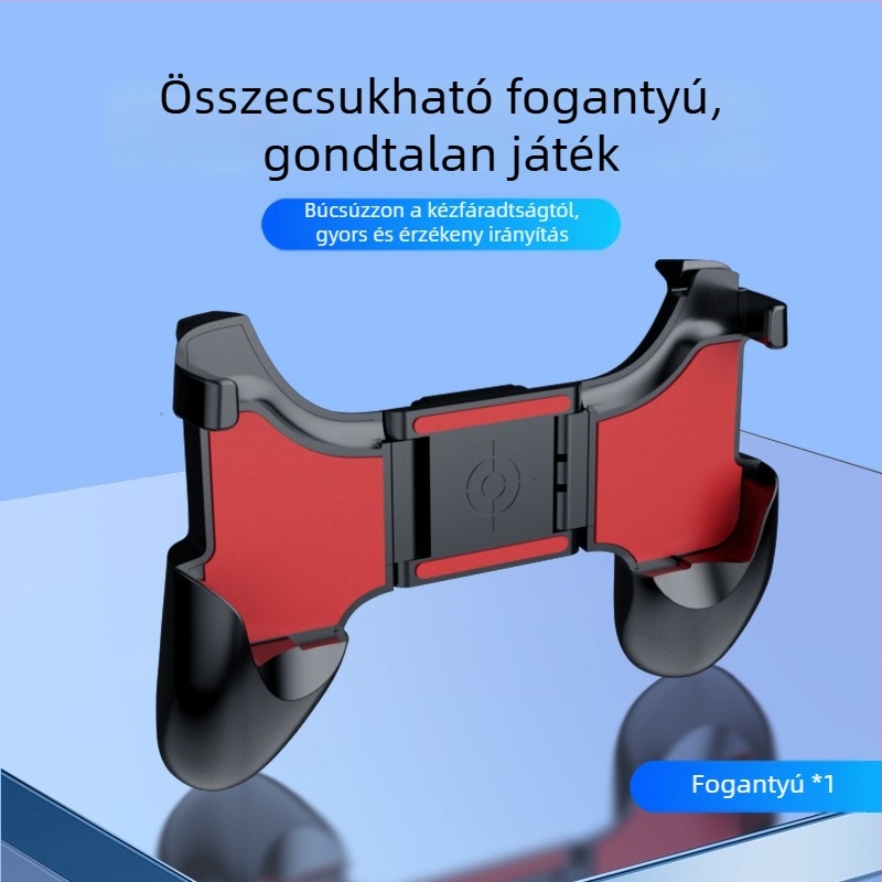 Játékkontroller S-01 érintőképernyős telefon interfész, ABS ötvözet test, rezgésmentes, telefon tartó (Modell: S-01; Interfész: Érintőképernyő telefon; Anyag: ABS ötvözet; Rezgés: Rezgésmentes)