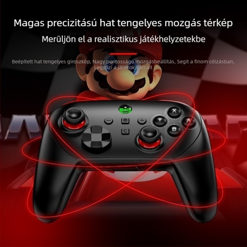 S13e vezeték nélküli Bluetooth játékkontroller, Type-C csatlakozás, Switch és PC-kompatibilis, ABS anyag, súly 238 g