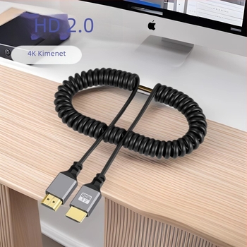 Mini HDMI–HDMI kábel, 4K támogatás, ezüstözött csatlakozók, réz vezeték, tabletekhez és kamerákhoz