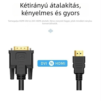 HDMI-DVI kétirányú konverter kábel, 4K