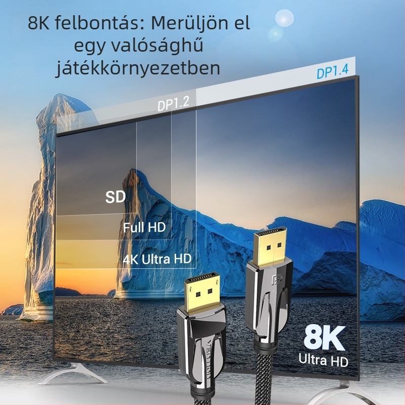 Weixun DP1.4 DisplayPort PC-monitor, 8K/4K UHD, 240/144 Hz