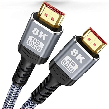 HDMI 2.1 kábel, férfi–férfi, 8K60Hz/4K120Hz Dynamic HDR, aranyozott réz, LJ-HD09