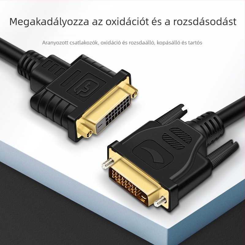 Good Yi Xin DVI kábel 24+1, férfi–női csatlakozás, aranyozott csatlakozók, oxigénmentes réz