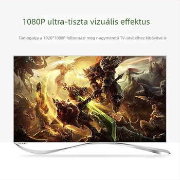 DisplayPort-kábel DisplayPorthoz, PC-től TV-ig, HD videó, 1,8 m