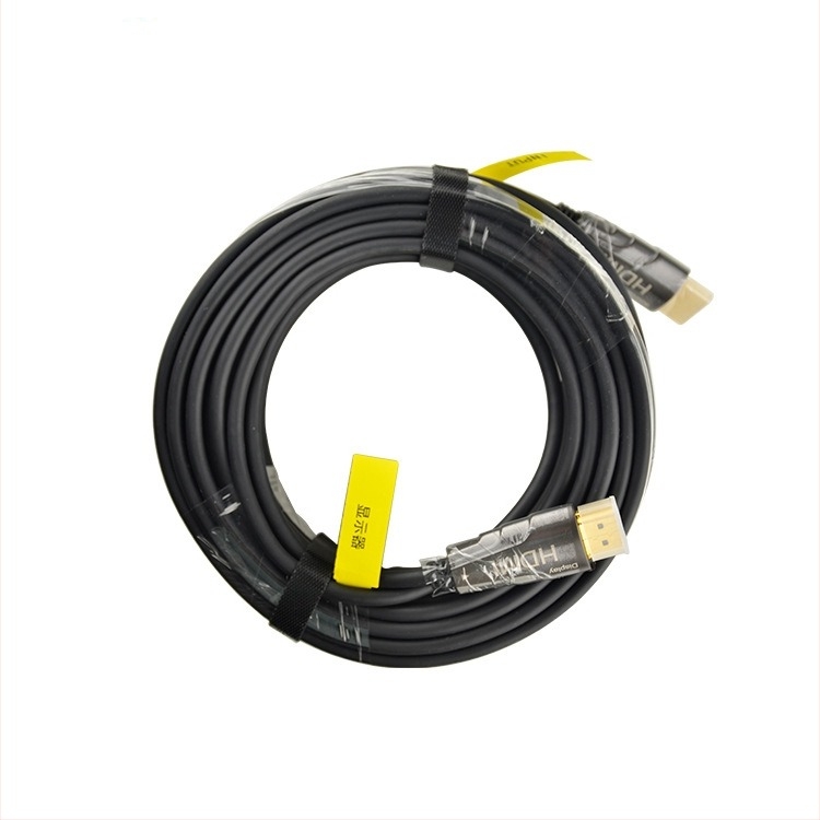 HDMI optikai kábel, 2.0 verzió, 4K 60 Hz, TV/3D projektor csatlakozás, PC 120 Hz kompatibilitás, aranyozott érintkezők
