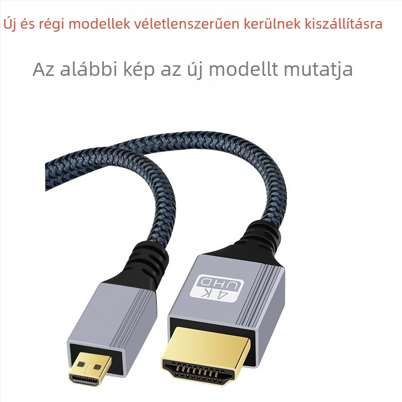 Micro HDMI–HDMI 2.0 kábel, nagy felbontású – tabletekhez, kamerákhoz, monitorokhoz és projektorokhoz – 4K csatlakozás