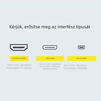 HDMI‑kábel Mini HDMI/Mikro HDMI-hez, 4K60Hz, HDMI 2.0, Szürke ház