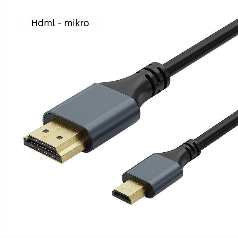HDMI‑kábel Mini HDMI/Mikro HDMI-hez, 4K60Hz, HDMI 2.0, Szürke ház