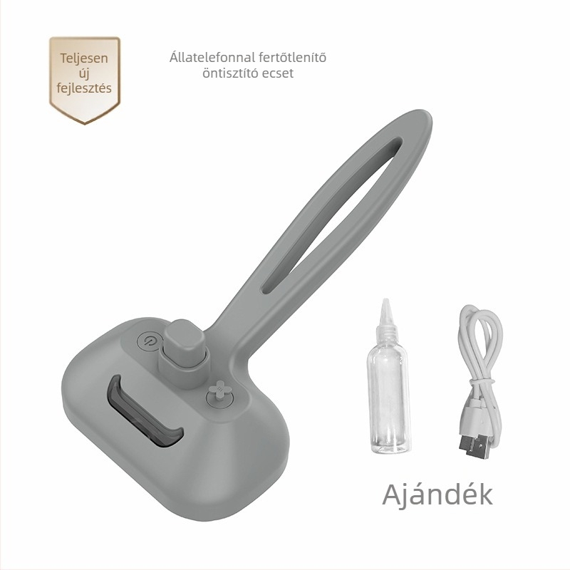 Beech újratölthető állatgondozó spray-kefe masszázs funkcióval — eltávolítja a laza szőrt macskáknál és kutyáknál, ABS