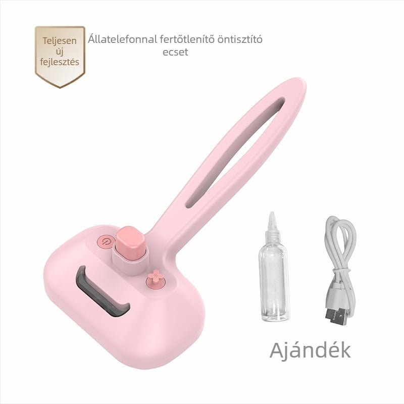 Beech újratölthető állatgondozó spray-kefe masszázs funkcióval — eltávolítja a laza szőrt macskáknál és kutyáknál, ABS