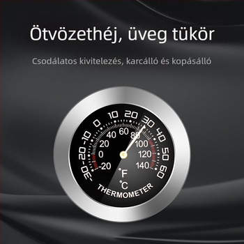 Mini autóba szerelhető hőmérséklet- és páratartalom-mérő, magas pontosságú, nedvességálló, beltéri higrométer.