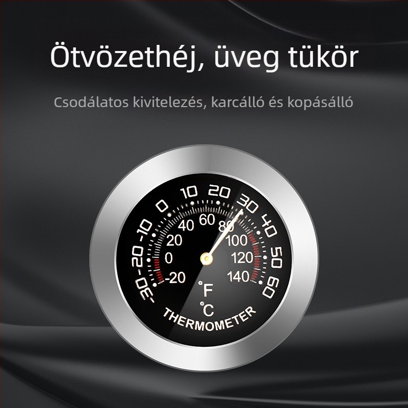 Mini autóba szerelhető hőmérséklet- és páratartalom-mérő, magas pontosságú, nedvességálló, beltéri higrométer.