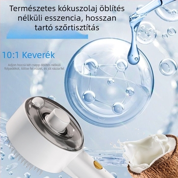 Új háziállat spray-masszázs fésű egygombos szőrtelenítés és öntisztító dizájnnal — macska alakú ápoló fésű kutyáknak és macskáknak