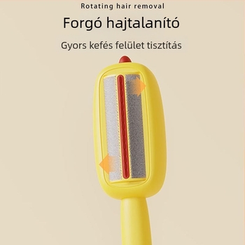 Elektrostatikus szőr-eltávolító kefe görgővel – mosható, hosszú nyél, macska- és kutyaszőr eltávolítására