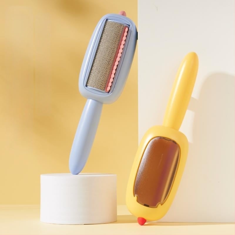 Elektrostatikus szőr-eltávolító kefe görgővel – mosható, hosszú nyél, macska- és kutyaszőr eltávolítására